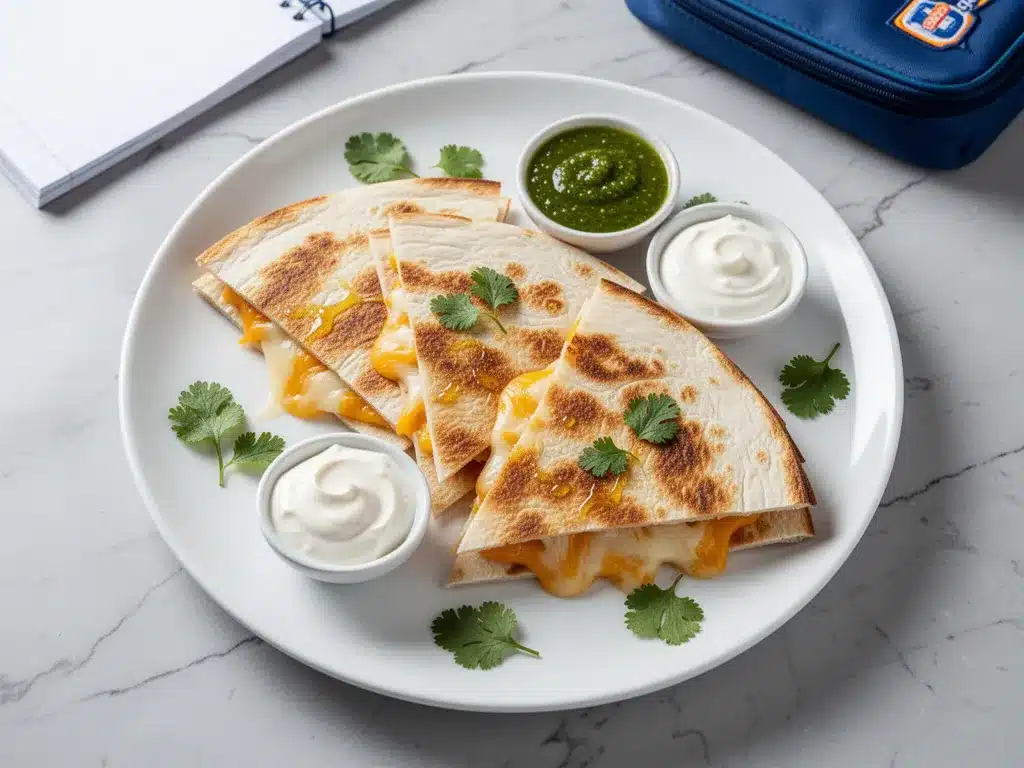 Baked Cheese Quesadilla Triangles: Best Freezer Breakfast 4 Baked Cheese Quesadilla Triangles preparation steps