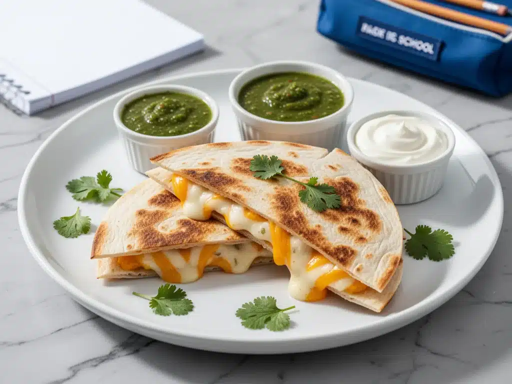 Baked Cheese Quesadilla Triangles - featured image