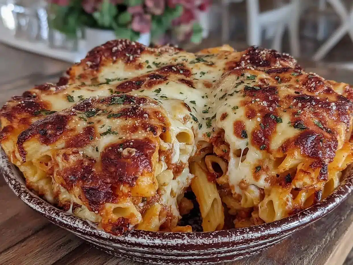 Baked Penne Pasta: Easy 1-Pan Weeknight Dinner 4 baked penne pasta preparation steps