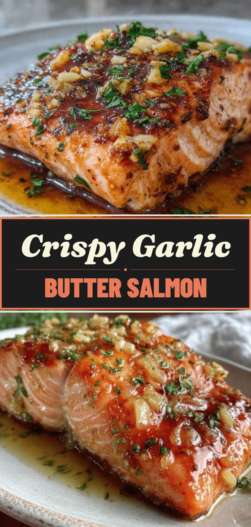 Baked Salmon: Easy Crispy Garlic Butter One-Pan Weeknight Dinner 5 Baked Salmon with Crispy Garlic Butter Crust recipe