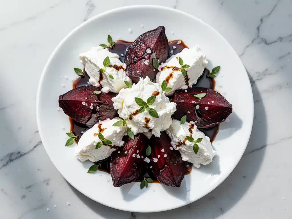 Balsamic Roasted Beets with Goat Cheese: Easy Viral Side Dish 4 balsamic roasted beets with goat cheese preparation steps