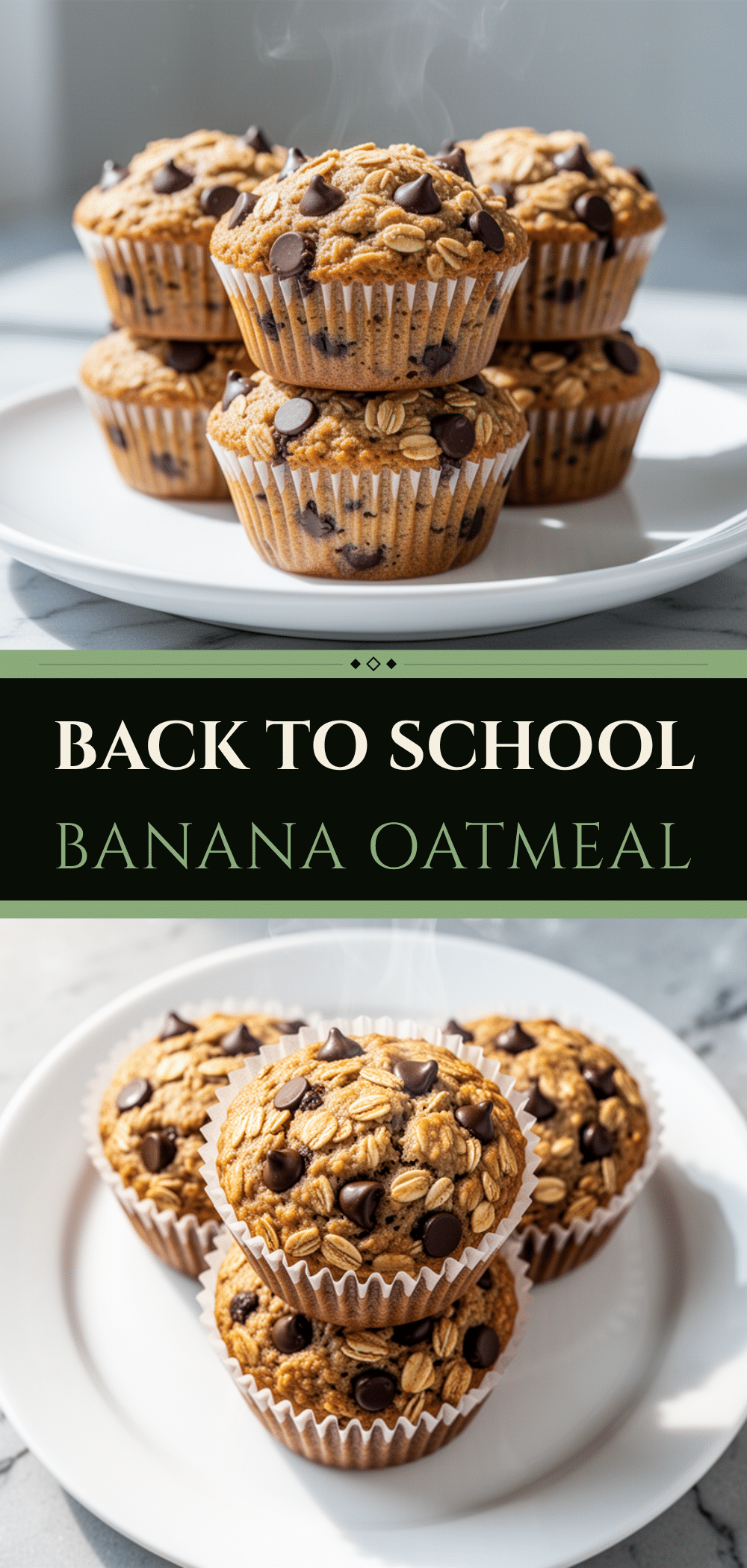 Back-to-School Banana Chocolate Chip Baked Oatmeal Cups 5 banana chocolate chip baked oatmeal cups recipe