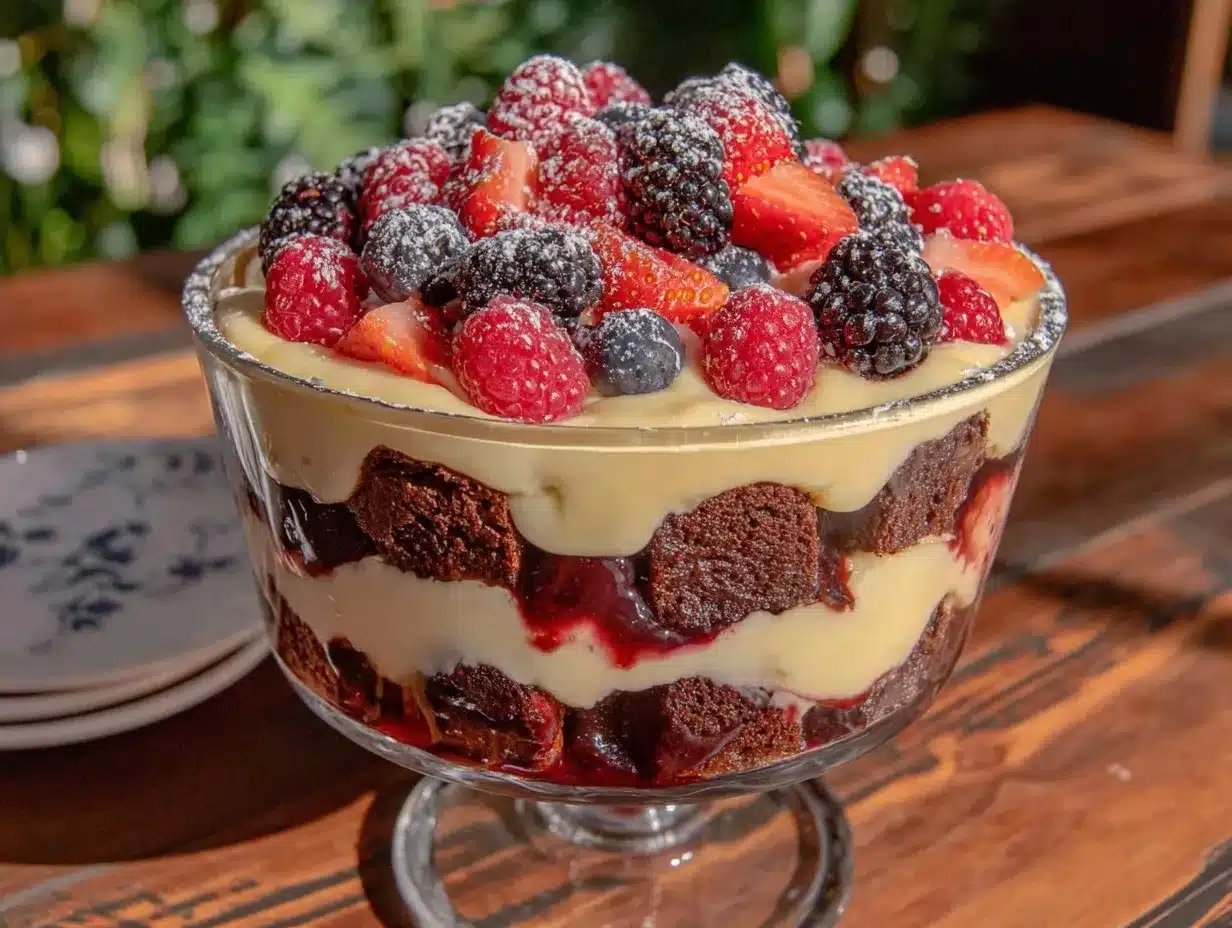 Berry Trifle: 5-Ingredient No-Bake Dessert 4 berry trifle preparation steps