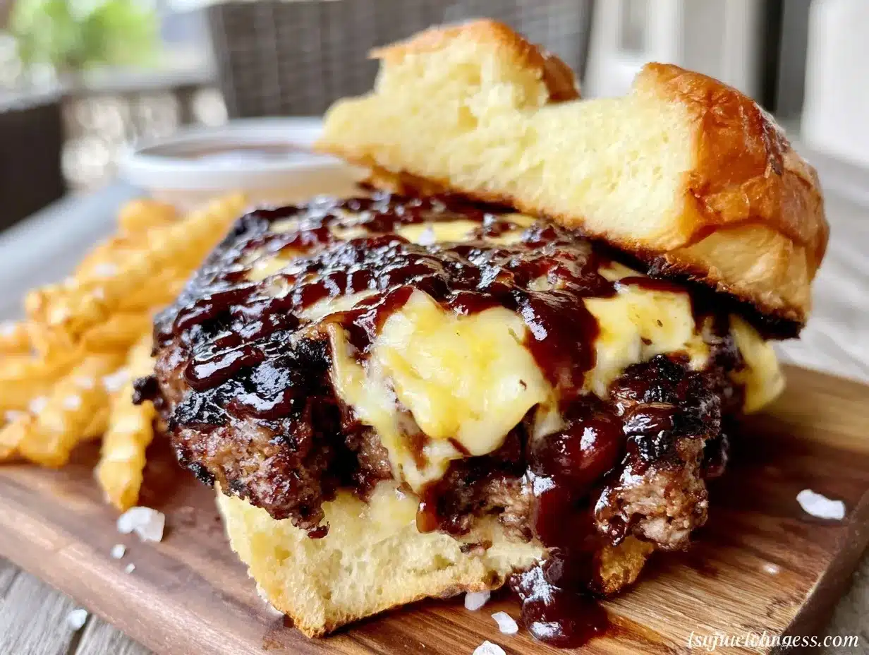 Labor Day Blackstone Grill Burgers with Smoky BBQ Sauce 4 Blackstone Grill Burgers preparation steps