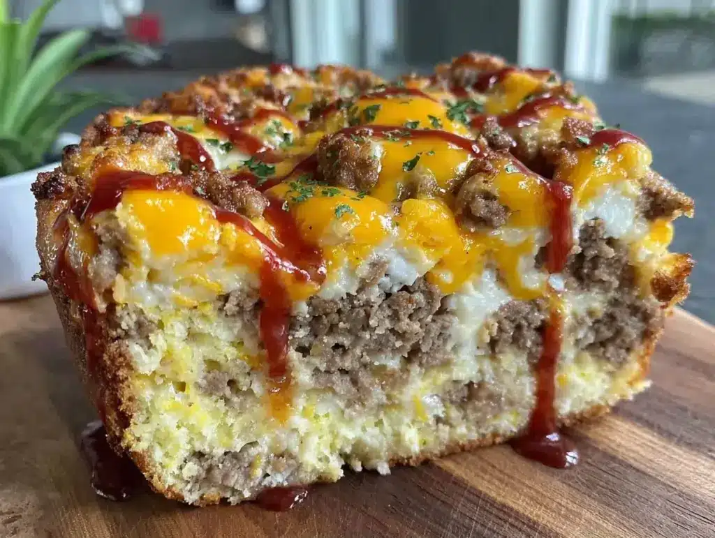 breakfast sausage and egg casserole - featured image