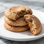 chewy brown butter snickerdoodle cookies - featured image