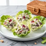 chicken salad lettuce wraps - featured image