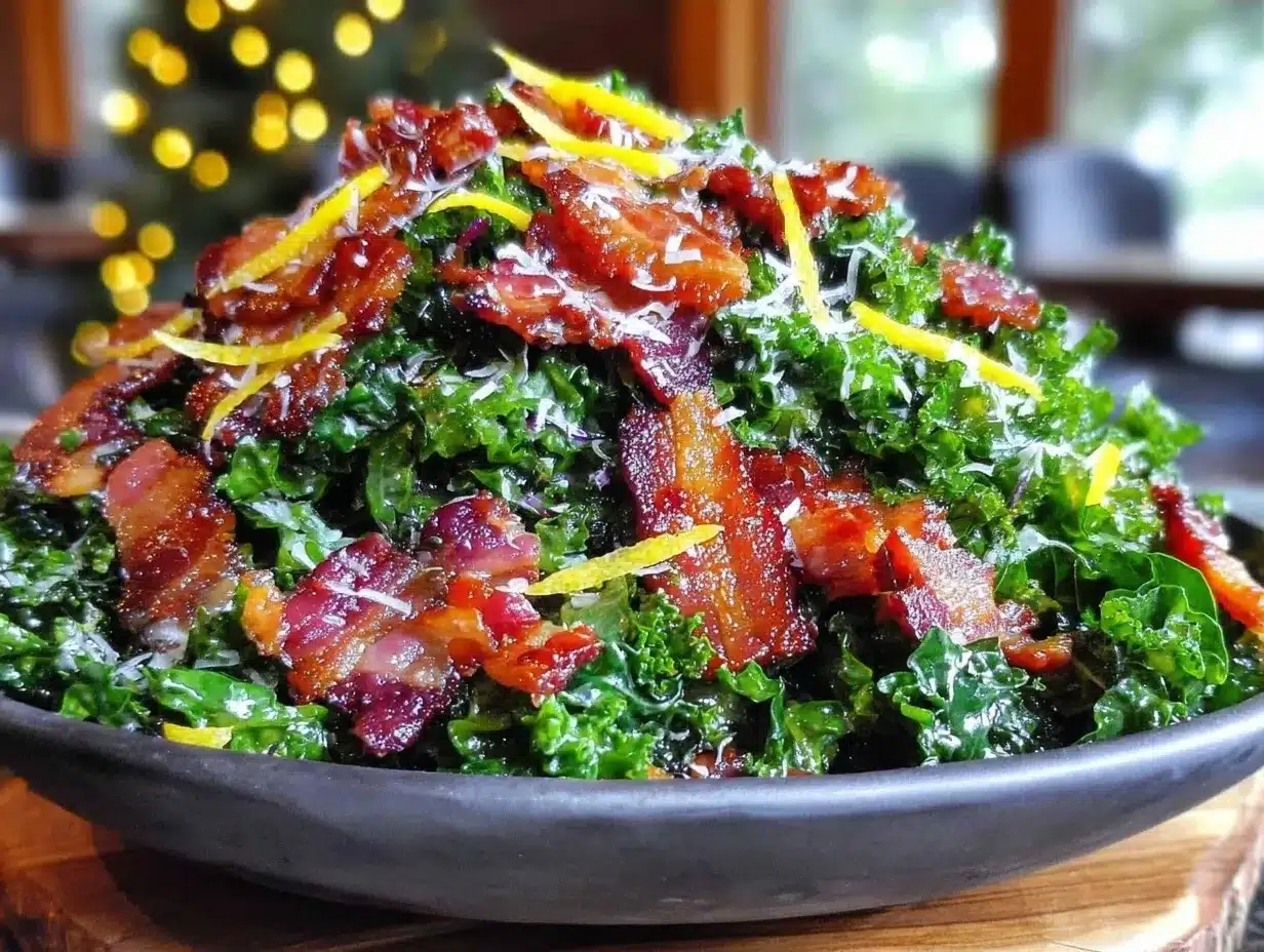 Chopped Kale Salad: 5pm Dinner Win 4 chopped kale salad preparation steps
