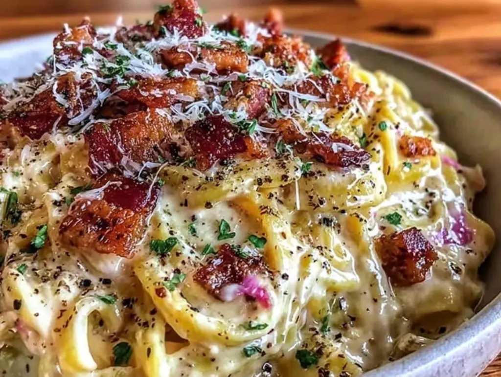 creamy alfredo pasta - featured image