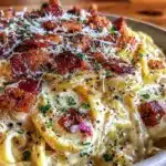 creamy alfredo pasta - featured image