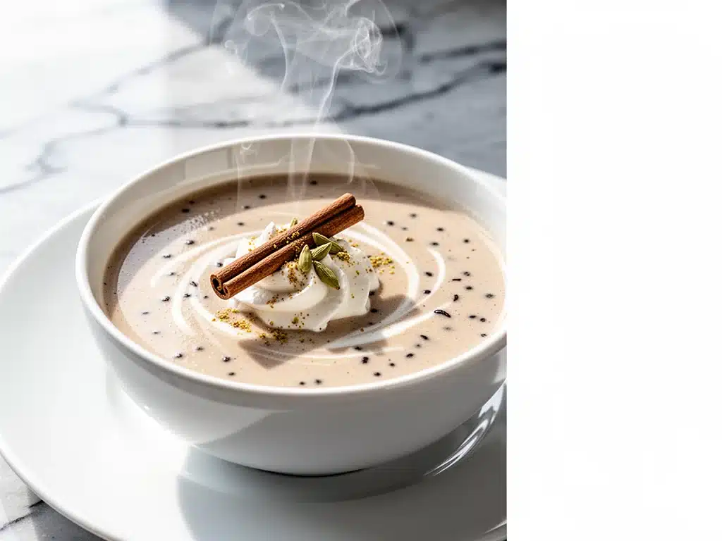 creamy homemade vanilla chai concentrate - featured image