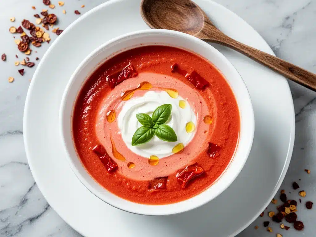 Creamy Roasted Red Pepper and Tomato Bisque: Best Easy Soup 4 creamy roasted red pepper and tomato bisque preparation steps