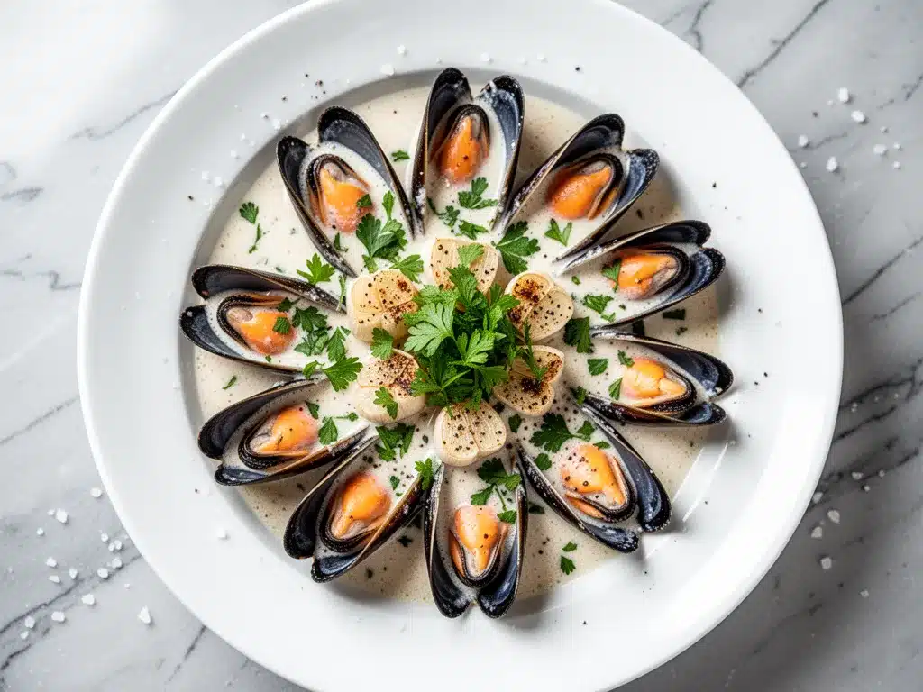 Creamy White Wine Garlic Mussels: 15-Min Date Night 4 creamy white wine garlic mussels preparation steps