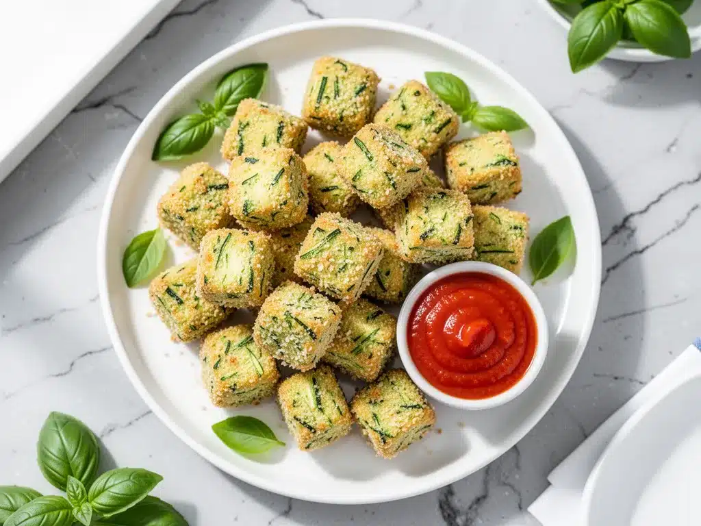 Crispy Baked Zucchini Tots: 5-Min Easy Back to School Snacks 4 Crispy Baked Zucchini Tots preparation steps