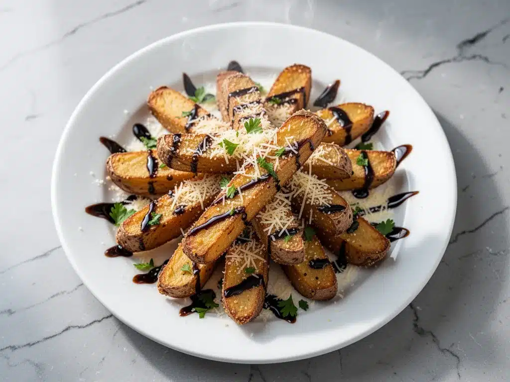 Crispy Parmesan Truffle Fries: Easy Weeknight Side 4 crispy parmesan truffle fries preparation steps