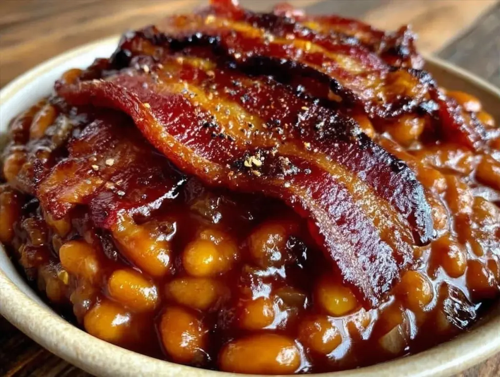 crockpot baked beans - featured image