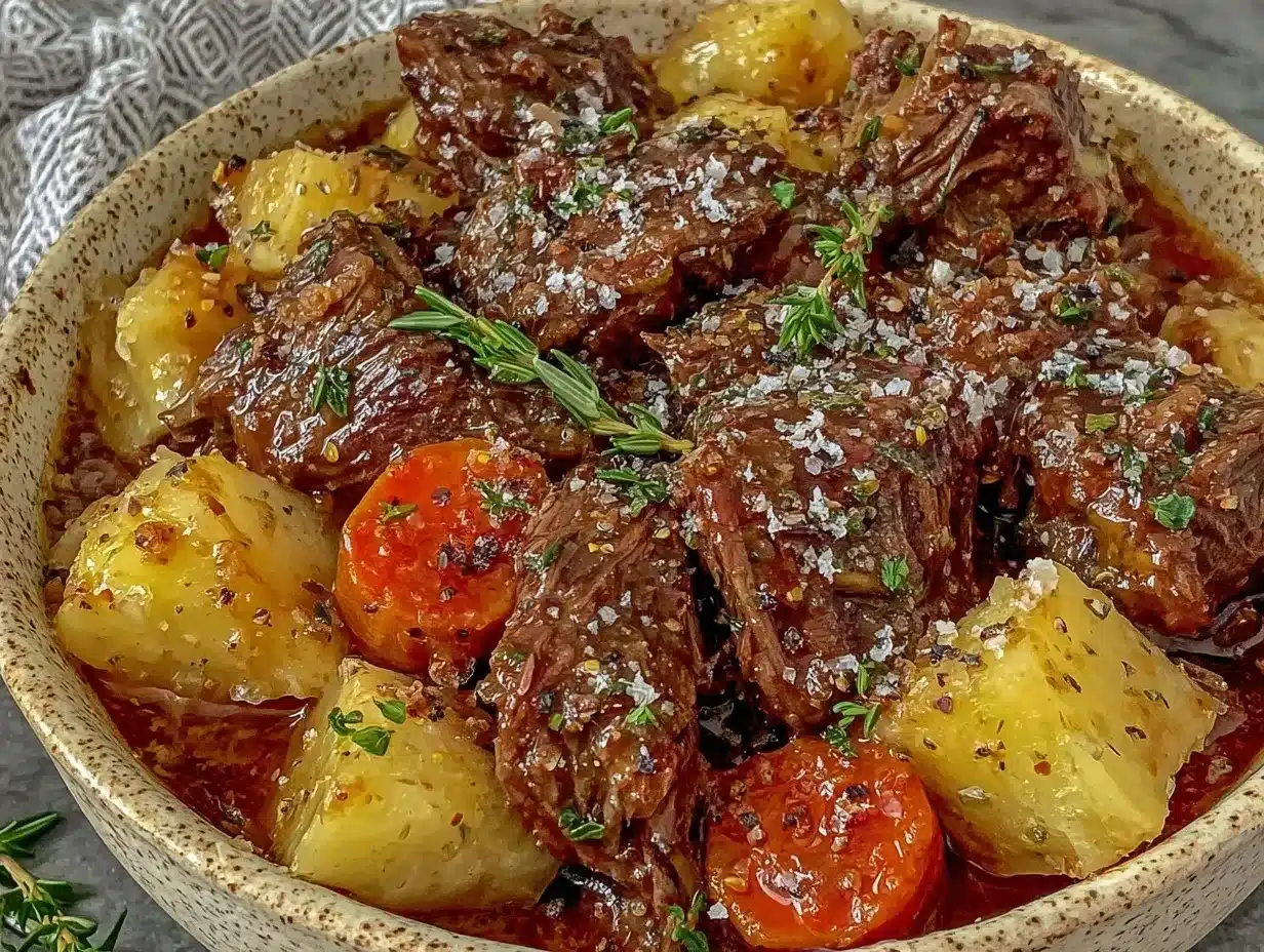 Crockpot Beef Stew: Easiest Weeknight Dinner 4 crockpot beef stew preparation steps
