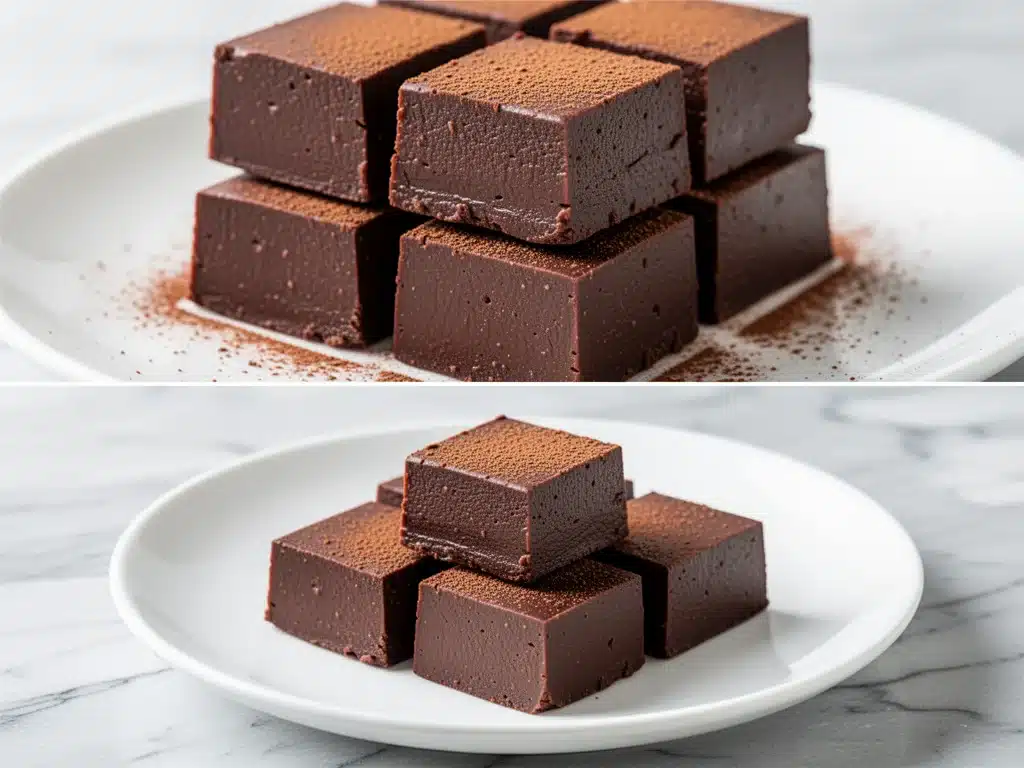 dairy-free chocolate avocado fudge squares - featured image