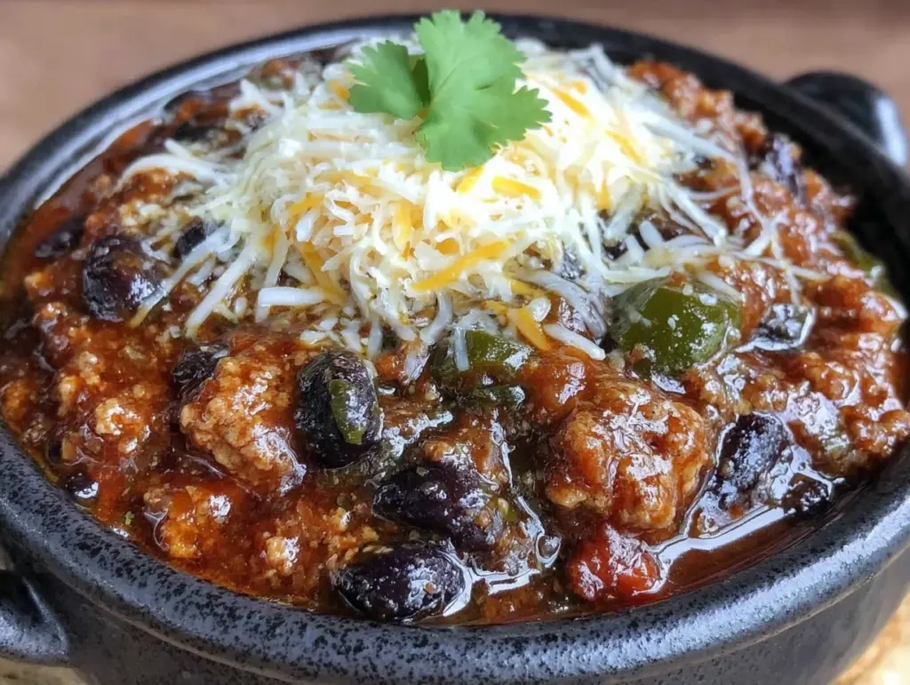 easy turkey chili - featured image