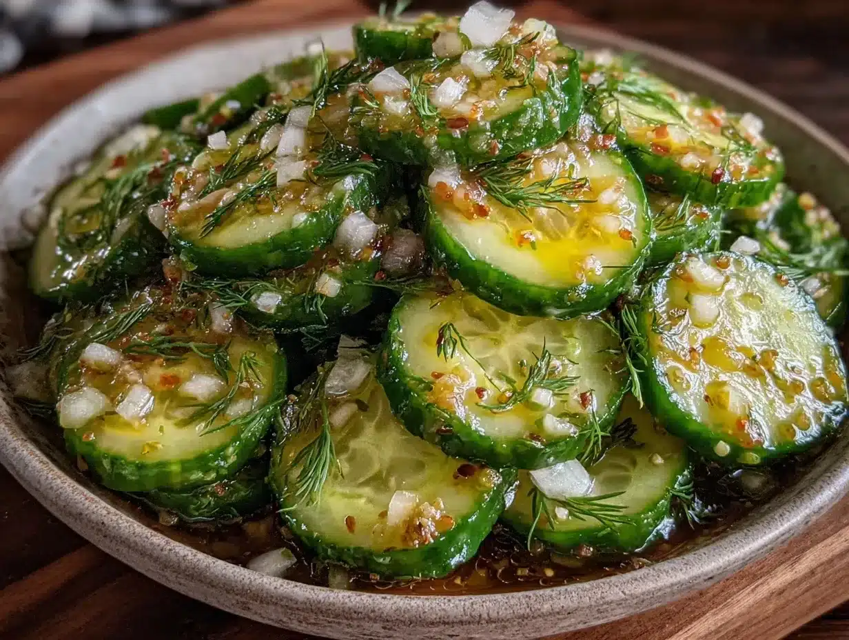 End of Summer Cucumber Salad: The 5pm Quick Fix 4 End of Summer Cucumber Salad preparation steps