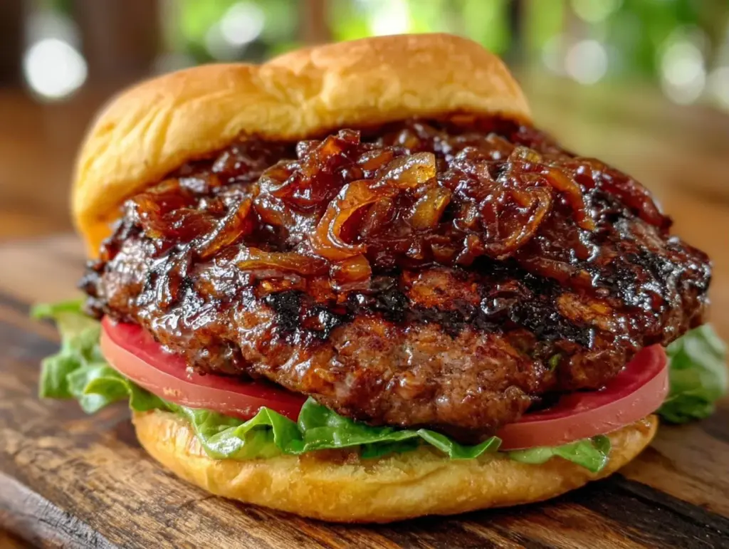 end of summer grilled ground beef burgers - featured image