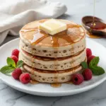 fluffy sourdough discard pancakes - featured image