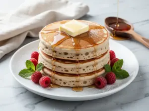 Home 5 fluffy sourdough discard pancakes - featured image