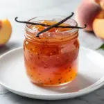 fresh peach freezer jam - featured image
