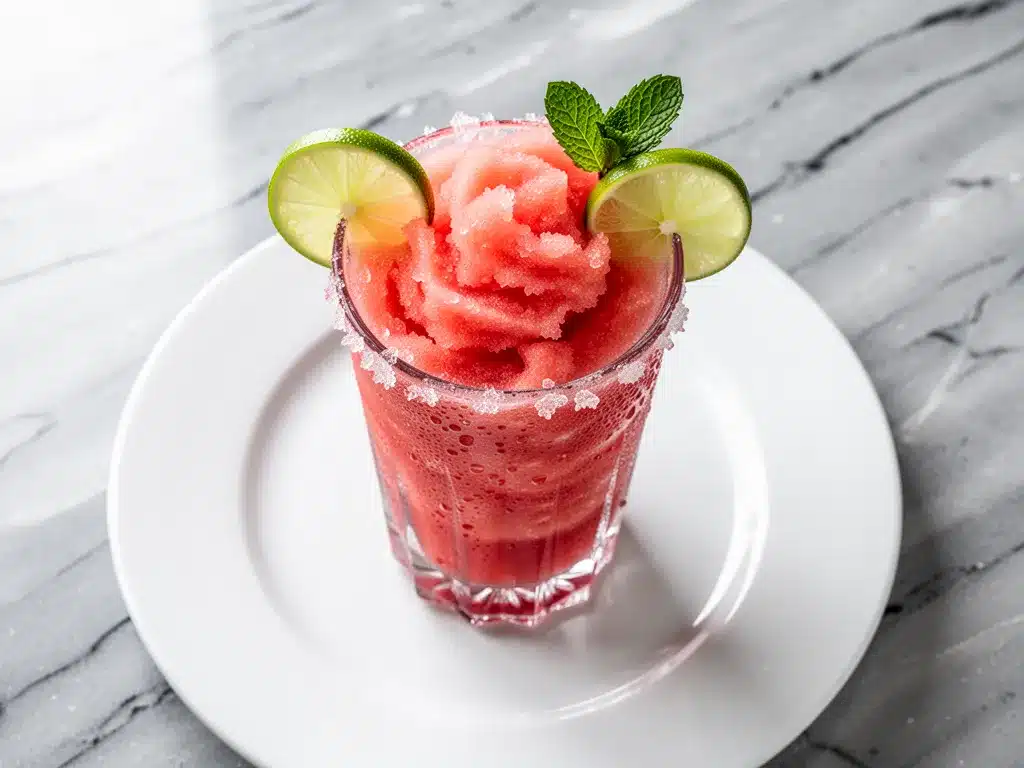 Frozen Watermelon Lime Slushie: Best 3-Ingredient Mocktail 4 frozen watermelon lime slushie preparation steps