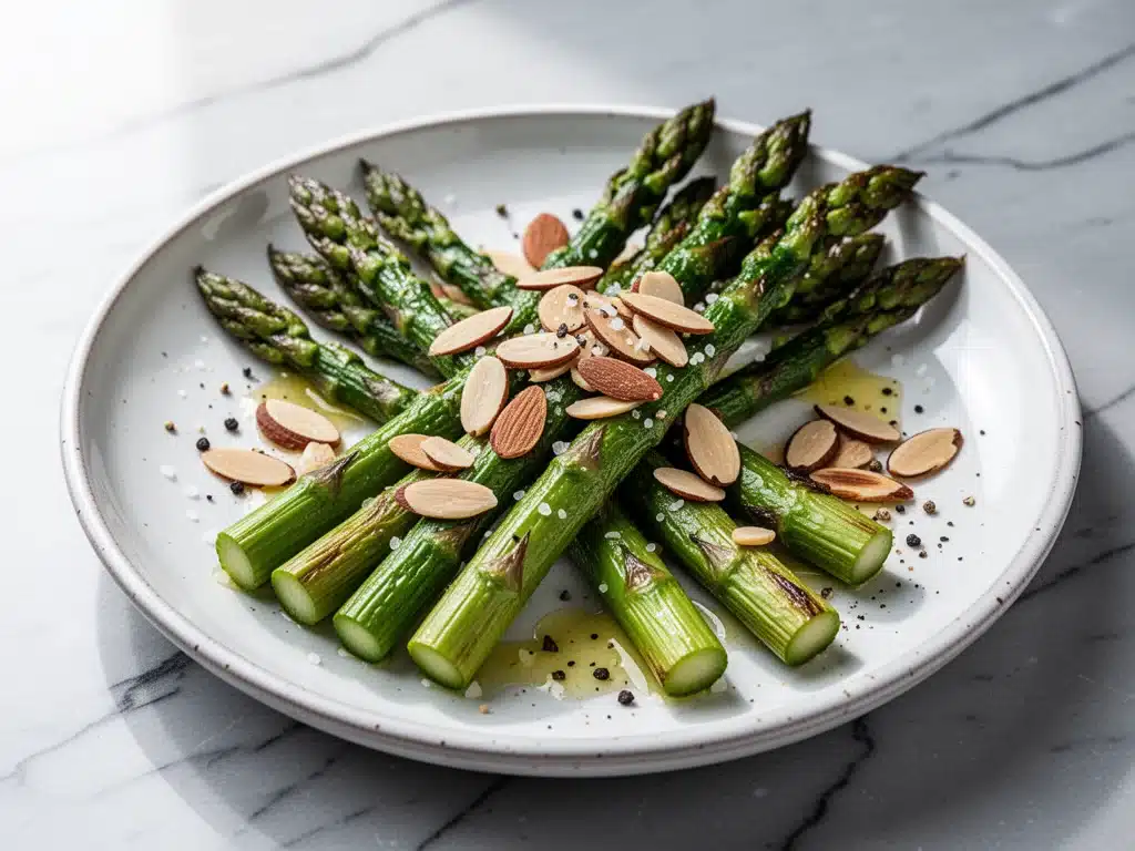 Garlic Butter Roasted Asparagus - featured image