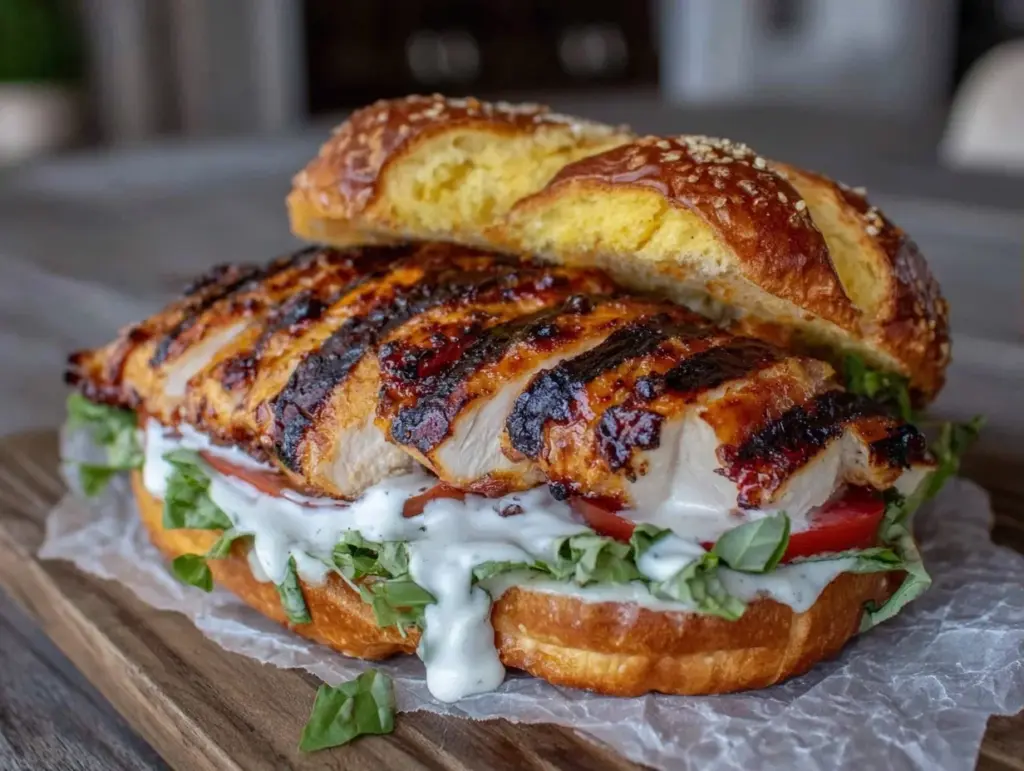 grilled chicken sandwich - featured image