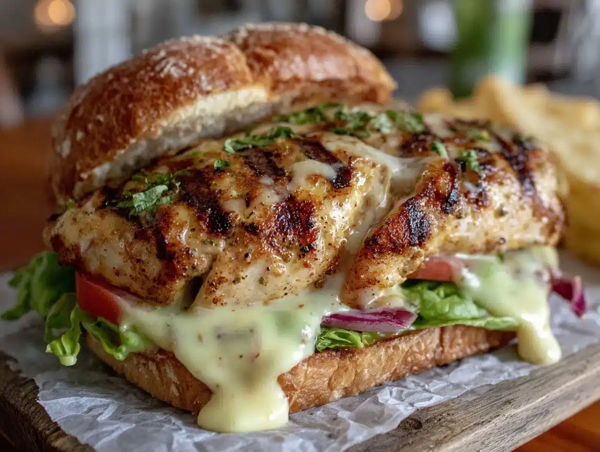 Grilled Chicken Sandwich: Easy 15-Min Garlic Aioli 4 grilled chicken sandwich preparation steps