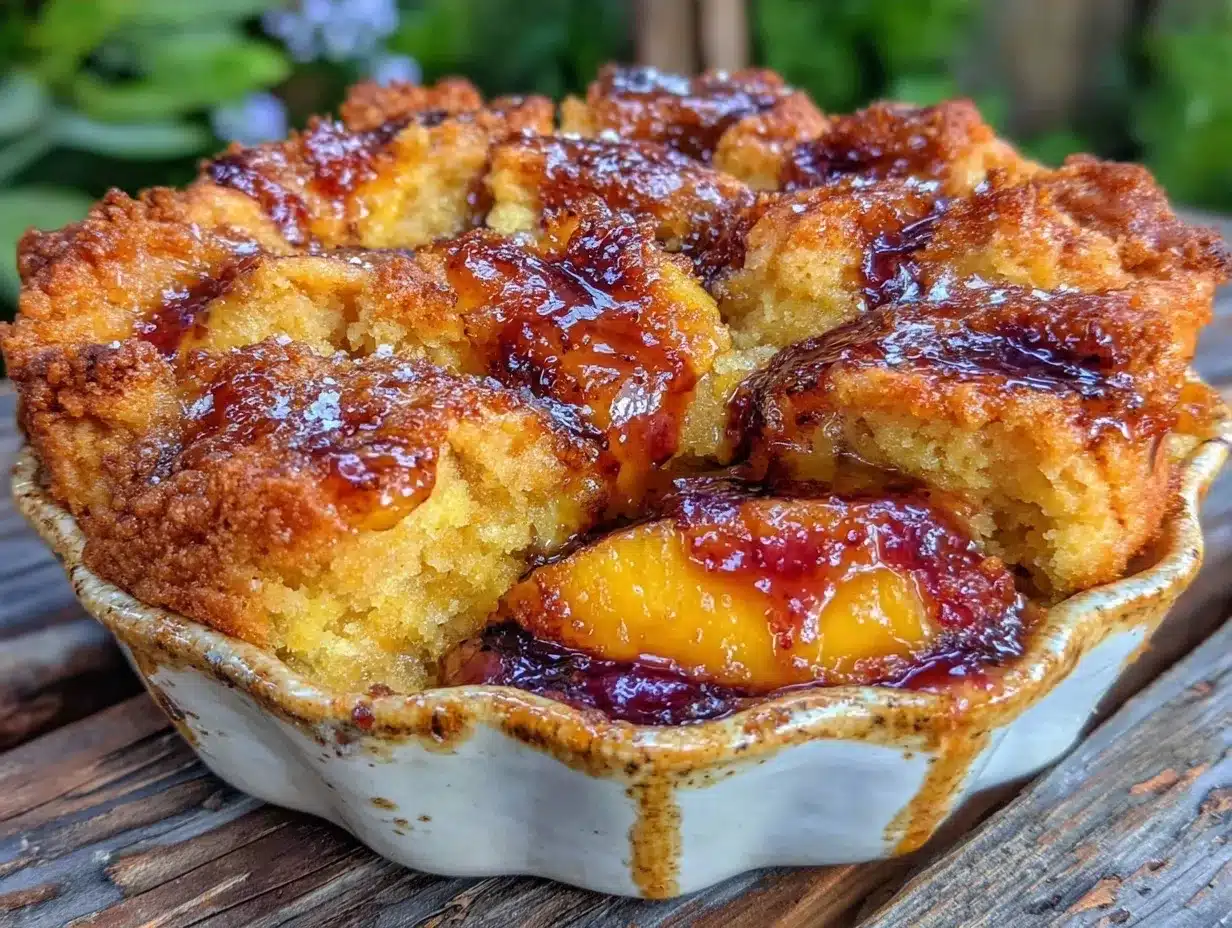Grilled Peach Cobbler: Best Summer 5pm Easy Recipe 4 grilled peach cobbler preparation steps