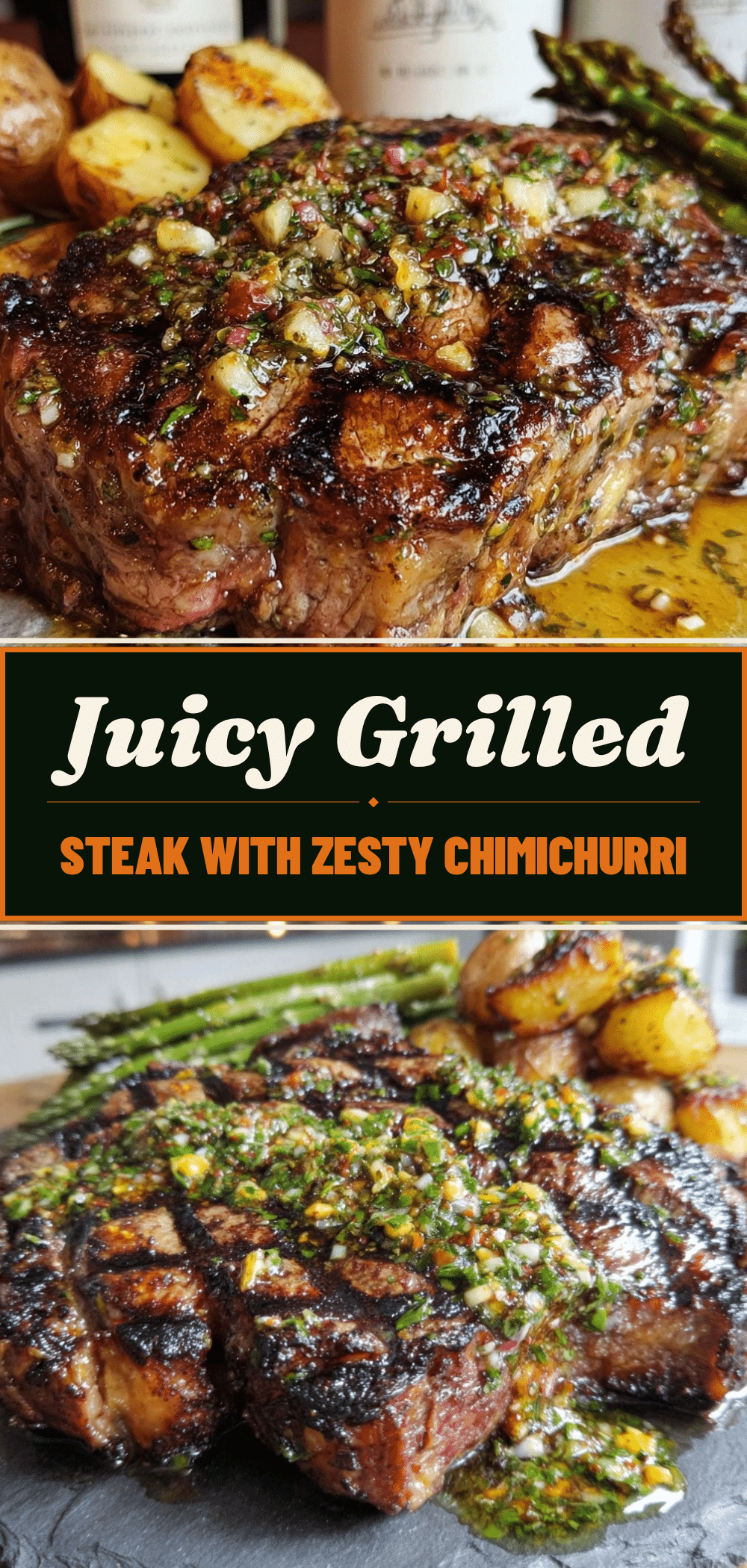 Grilled Steak with Chimichurri Sauce: Quick Labor Day Dinner 5 Grilled Steak with Chimichurri Sauce recipe
