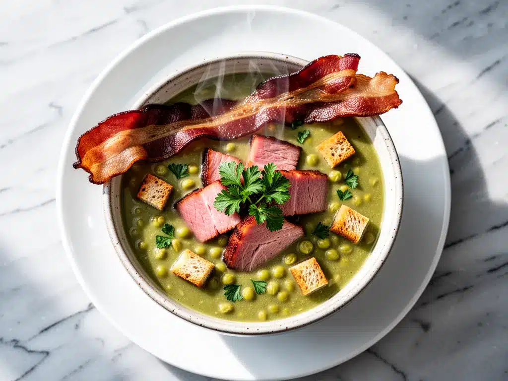 Hearty Ham and Split Pea Soup: Best Comfort Food 4 hearty ham and split pea soup preparation steps