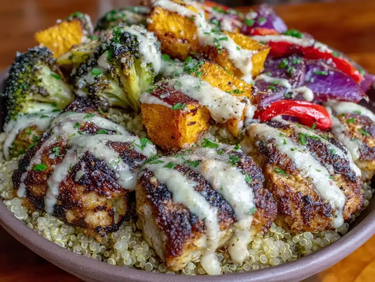 High Protein Chicken and Quinoa Bowl: 1-Pan Dinner 4 high protein chicken and quinoa bowl preparation steps