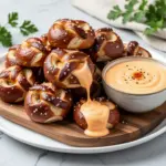 homemade soft pretzel bites - featured image
