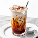 iced brown sugar cinnamon oat milk latte - featured image