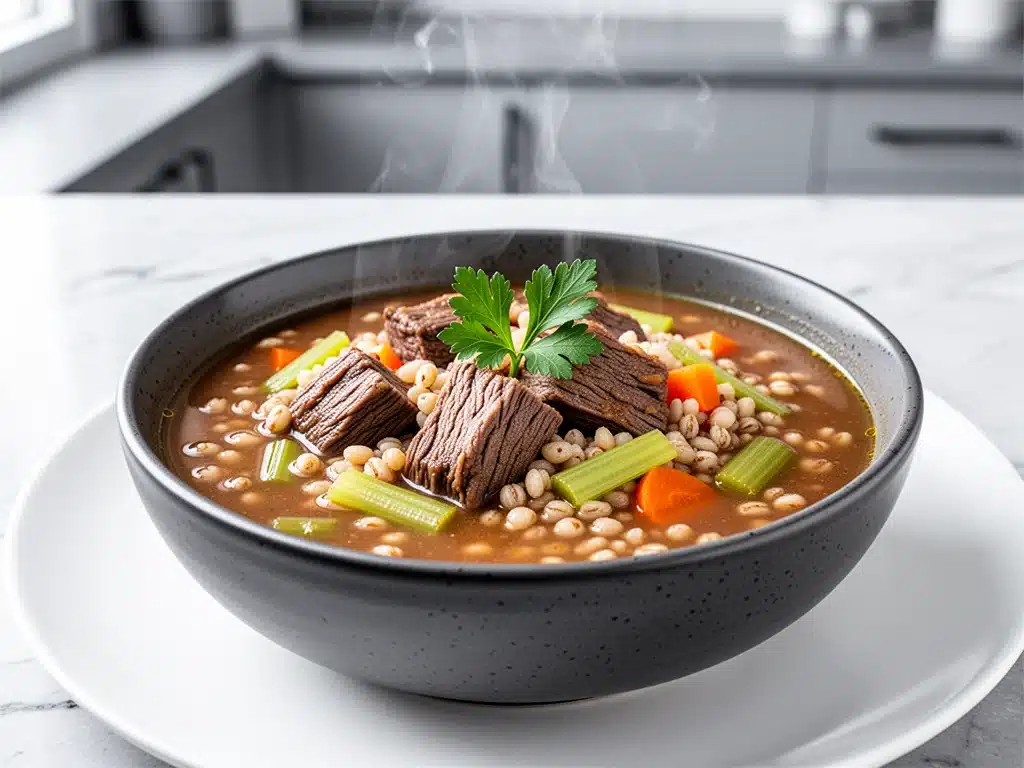 Instant Pot Beef and Barley Stew - featured image