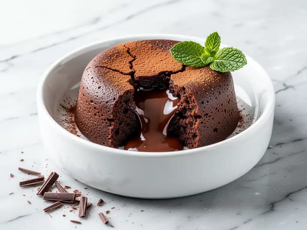keto chocolate lava cake - featured image