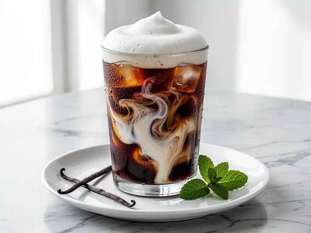 keto iced vanilla cold brew - featured image