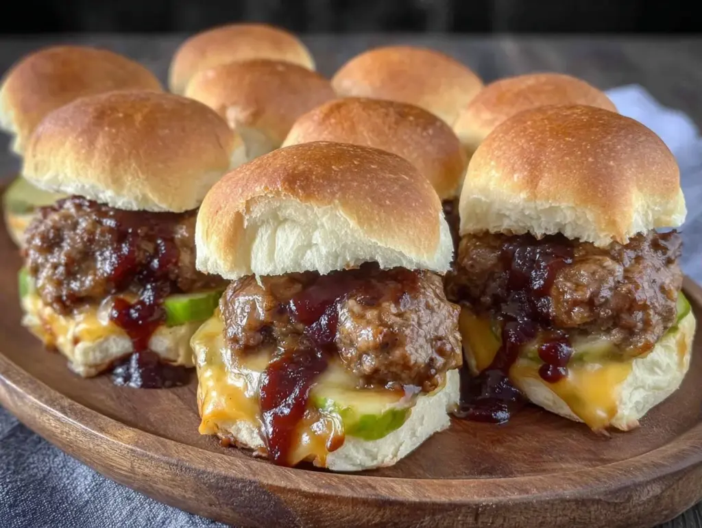 labor day bbq ground beef sliders - featured image