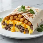 loaded breakfast burritos - featured image
