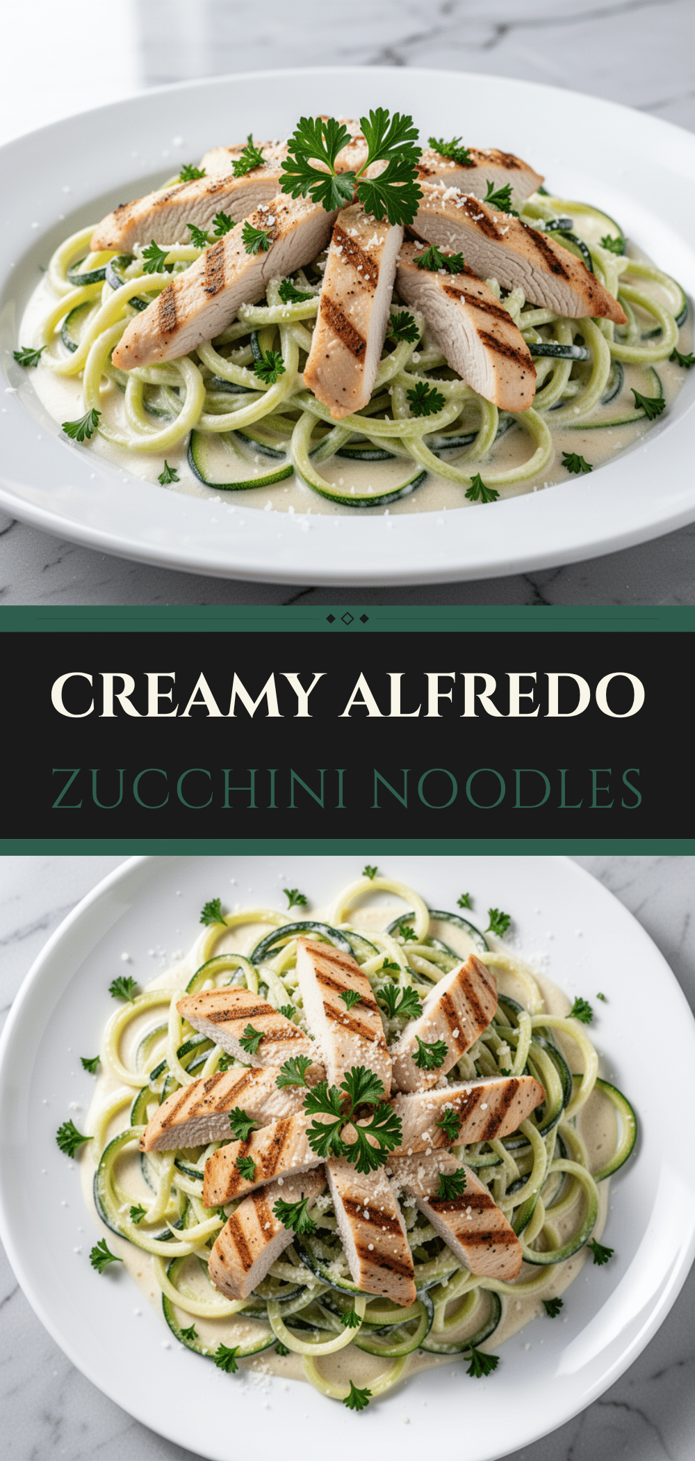 Low-Carb Chicken Alfredo Zucchini Noodles: 15-Min Easy Keto Meal 5 Low-Carb Chicken Alfredo Zucchini Noodles recipe