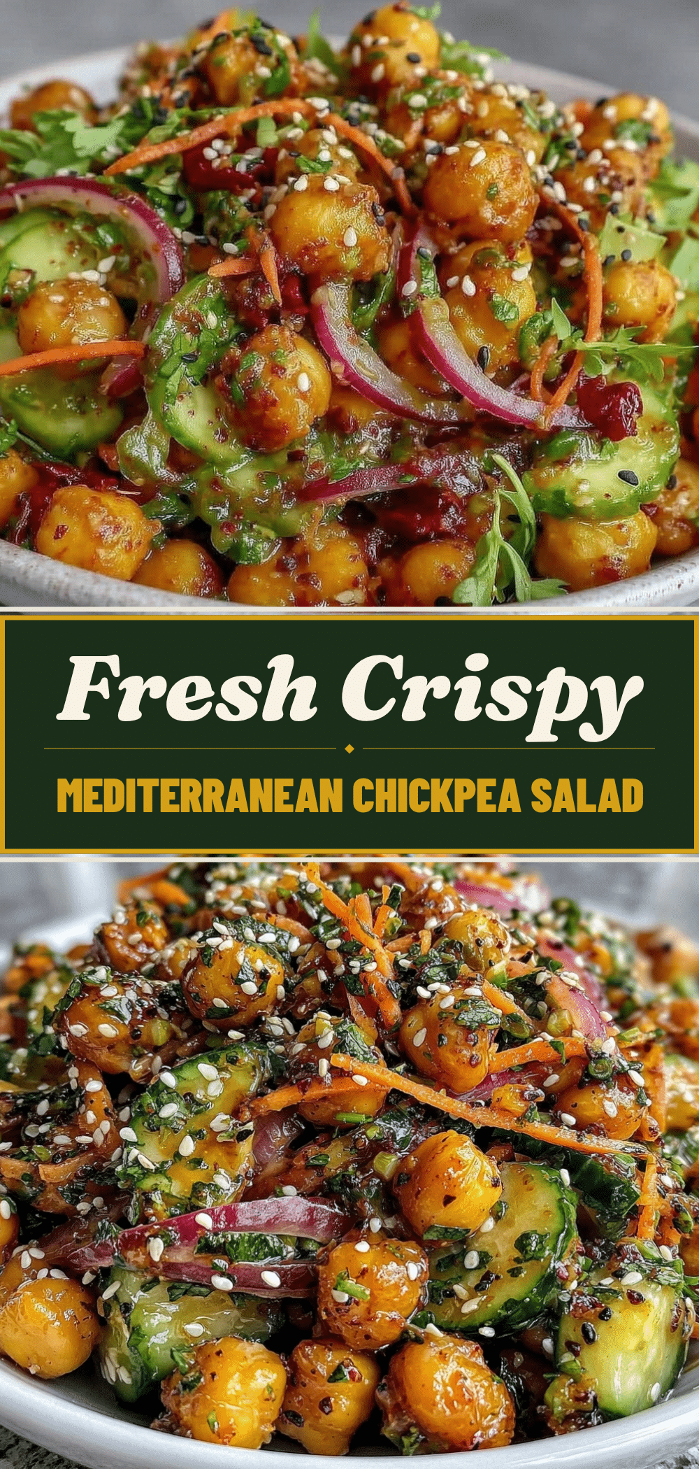 Mediterranean Chickpea Salad: 5pm Dinner Fix 5 Mediterranean Chickpea Salad recipe