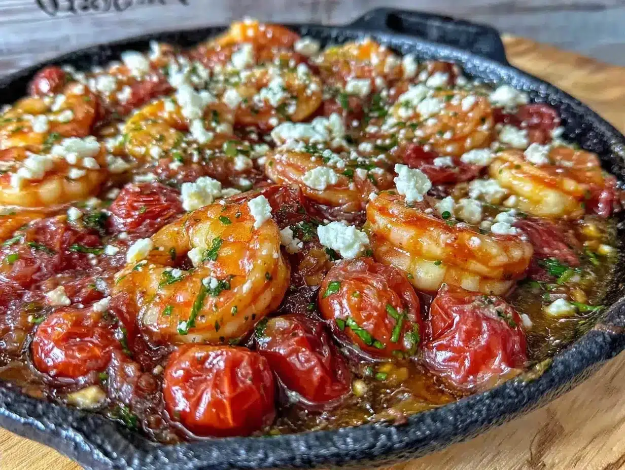 Mediterranean Shrimp Skillet: 15-Min Dinner 4 Mediterranean shrimp skillet preparation steps