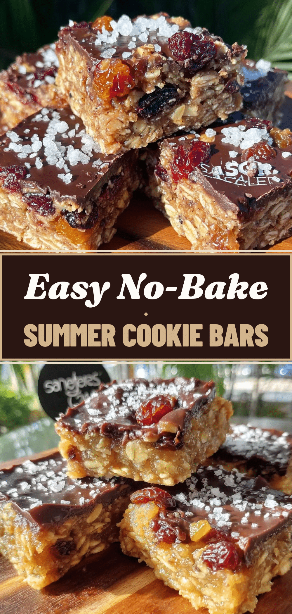 End of Summer No-Bake Cookie Bars: 5pm Backup Plan 5 no-bake cookie bars recipe