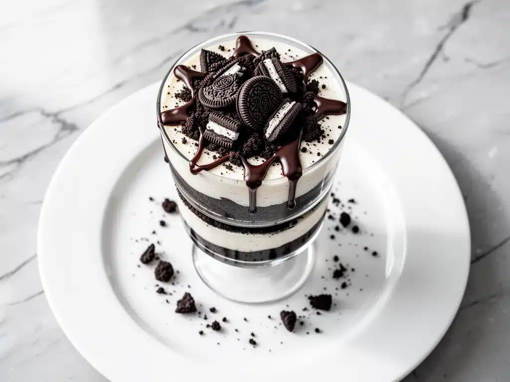 No-Bake Oreo Chocolate Cheesecake Cups: 5-Minute Party Dessert 4 no-bake Oreo chocolate cheesecake cups preparation steps