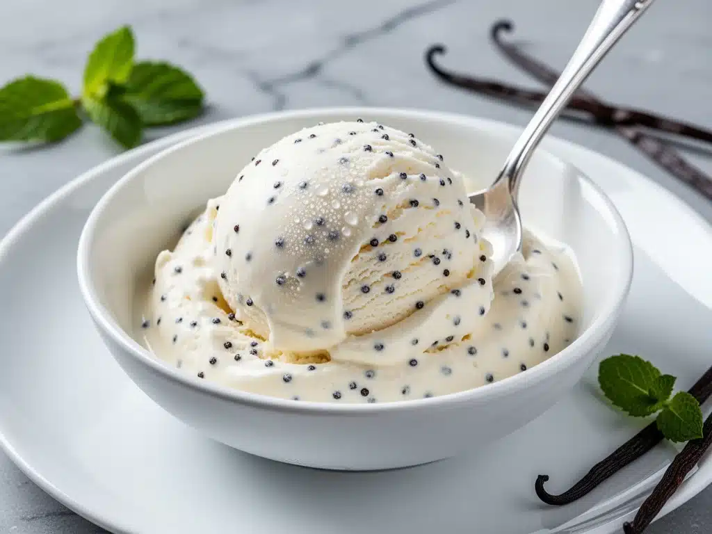 no-churn vanilla bean ice cream - featured image