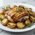 one-pan honey mustard chicken thighs - featured image